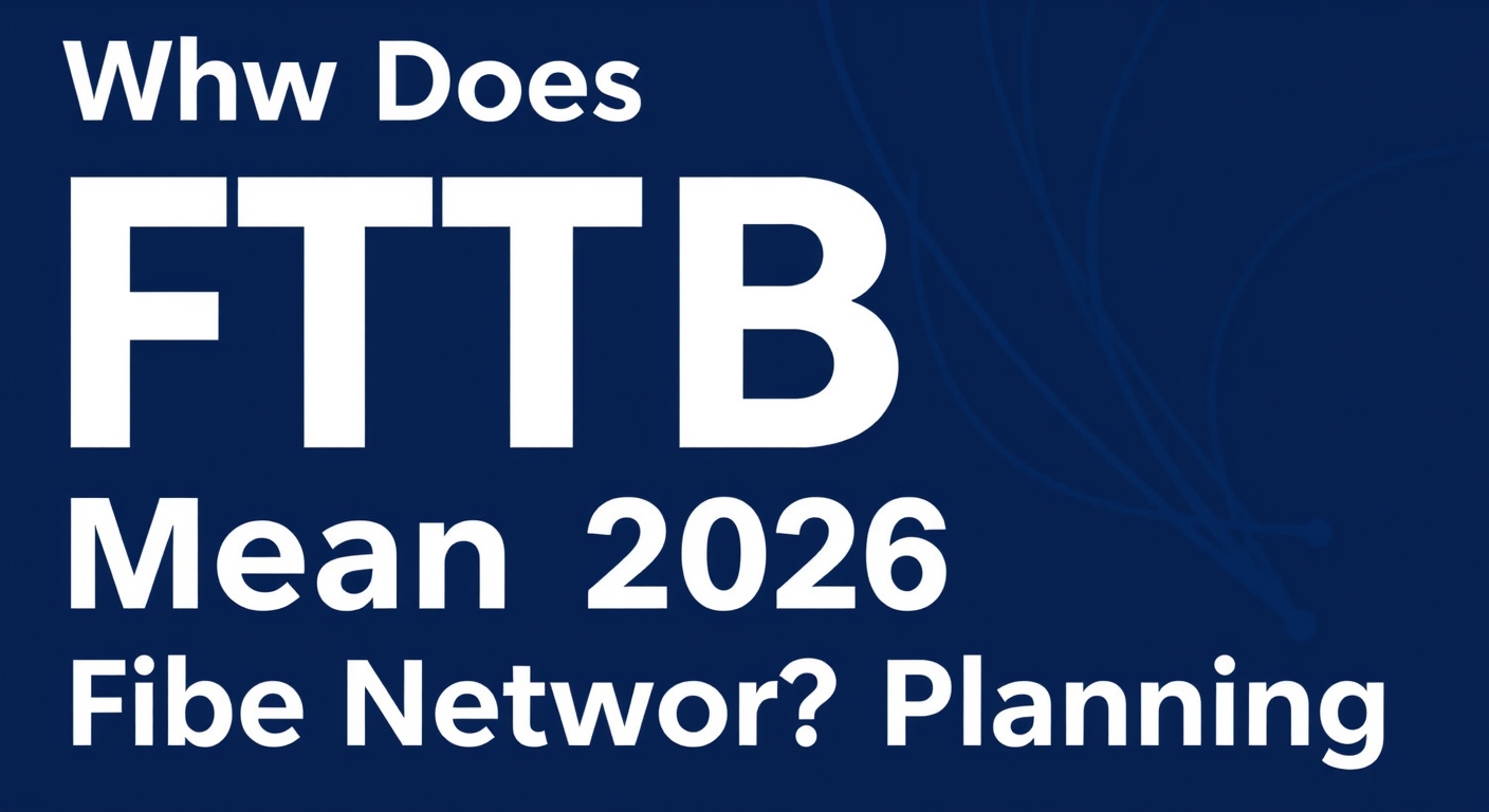 What Does FTTB Mean in 2026 Fiber Network Planning?